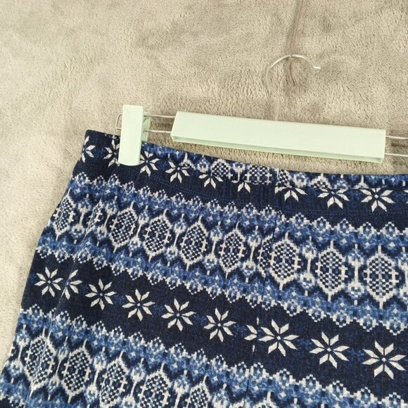 PINK REPUBLIC Holiday Legging Size XL(16-18)Geometric Floral Knit Casual - Picture 5 of 12